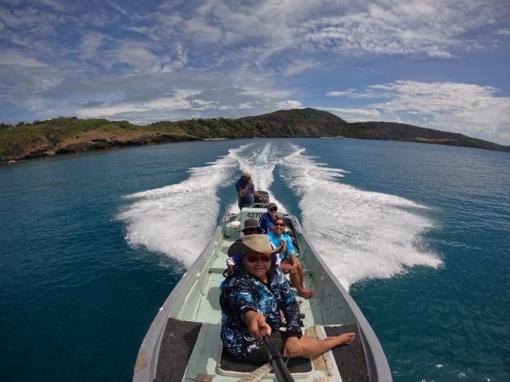 Women Warriors of the Torres Strait setting sail for the Great Reef Census
