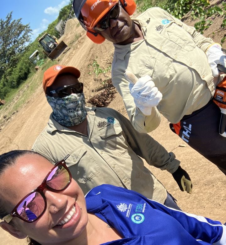TSRA Rangers battle weeds on Boigu