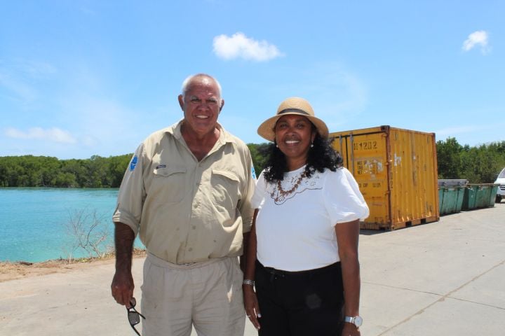 Saliman Bin Juda, Kaurareg Ranger Coordinator and Vonda Malone, TSRA CEO