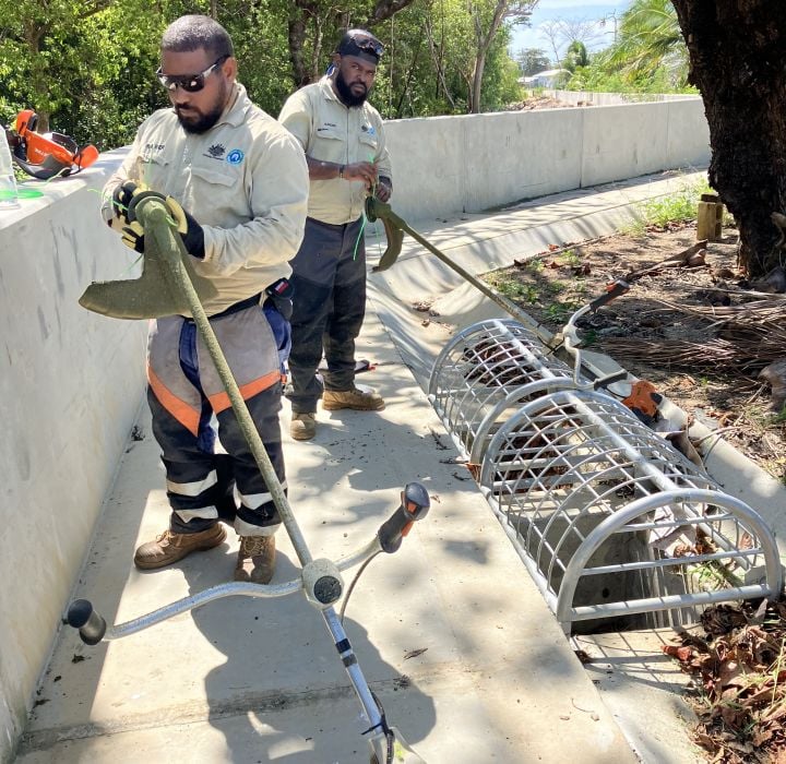 TSRA Rangers battle weeds on Boigu