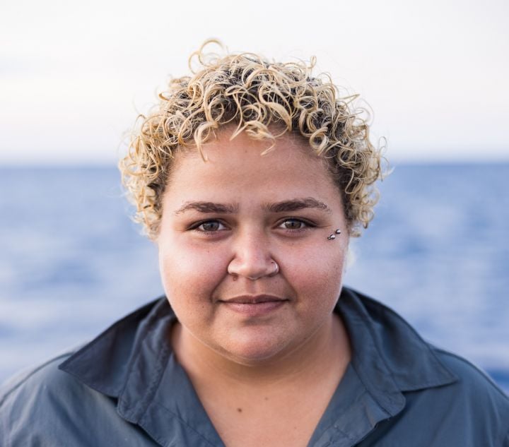 Photograph of Madeina David: A young Torres Strait Islander woman connecting culture and science