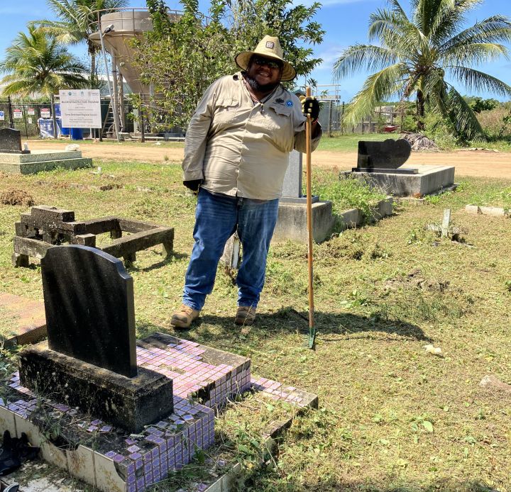 TSRA Rangers battle weeds on Boigu