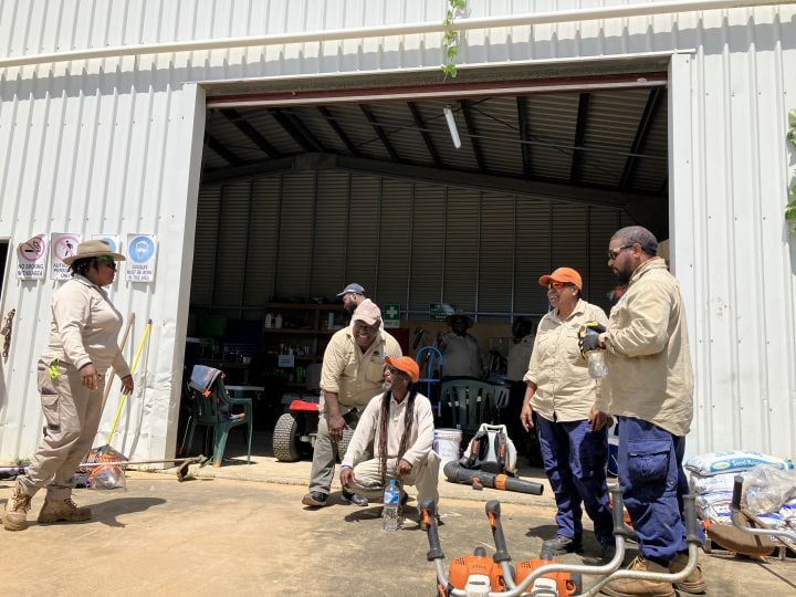 TSRA Rangers battle weeds on Boigu